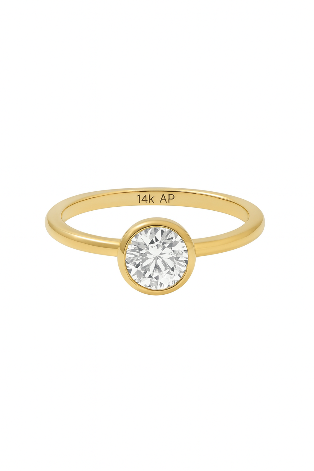 Anillo Marcela en oro de 14k